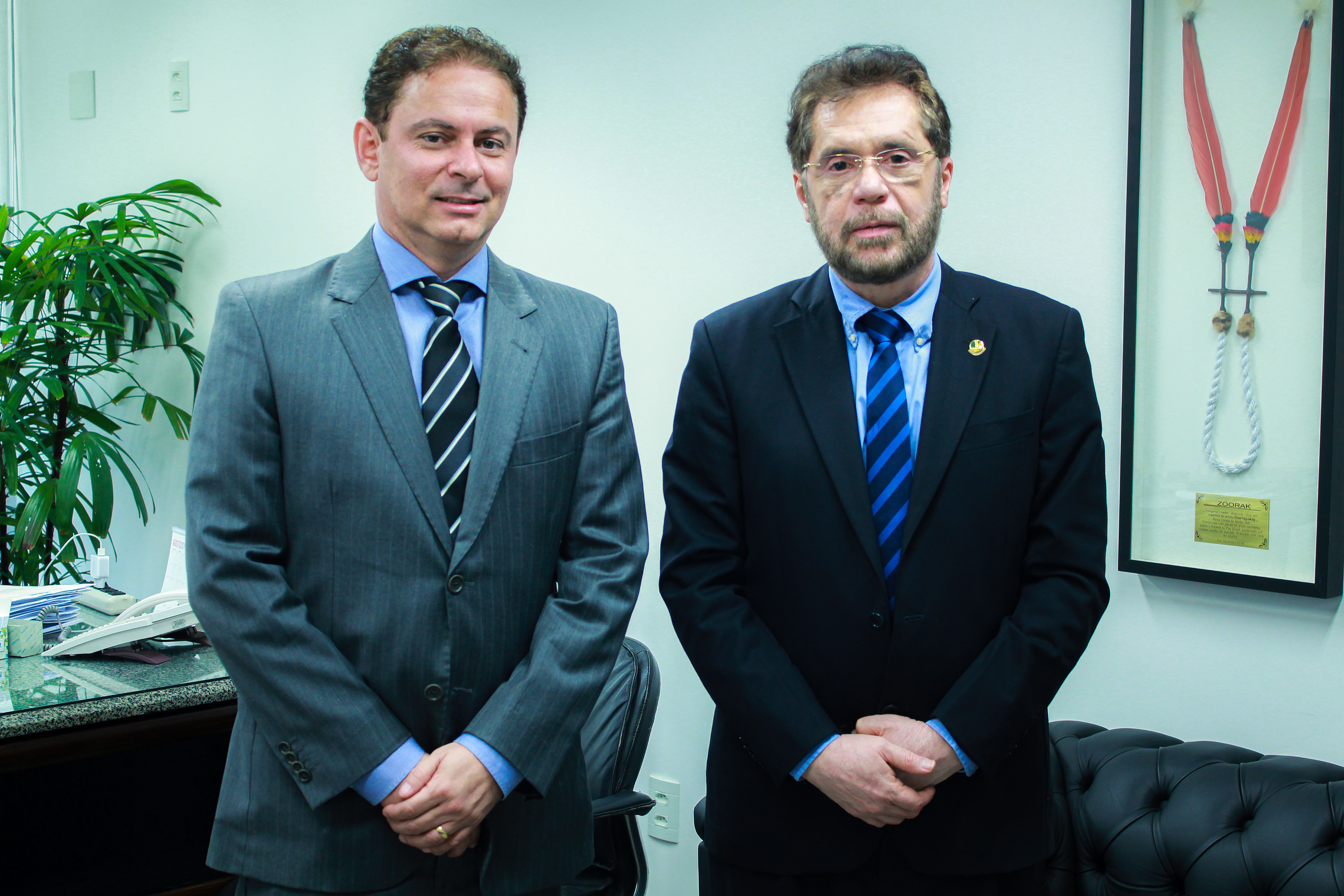 Presidente da Auditar, Wederson Moreira, e Senador Plínio Valério